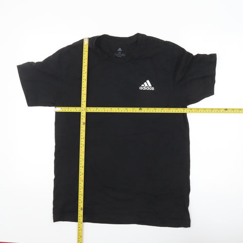 Adidas Men’s Black Cotton Short Sleeve Crew Neck T-Shirt M