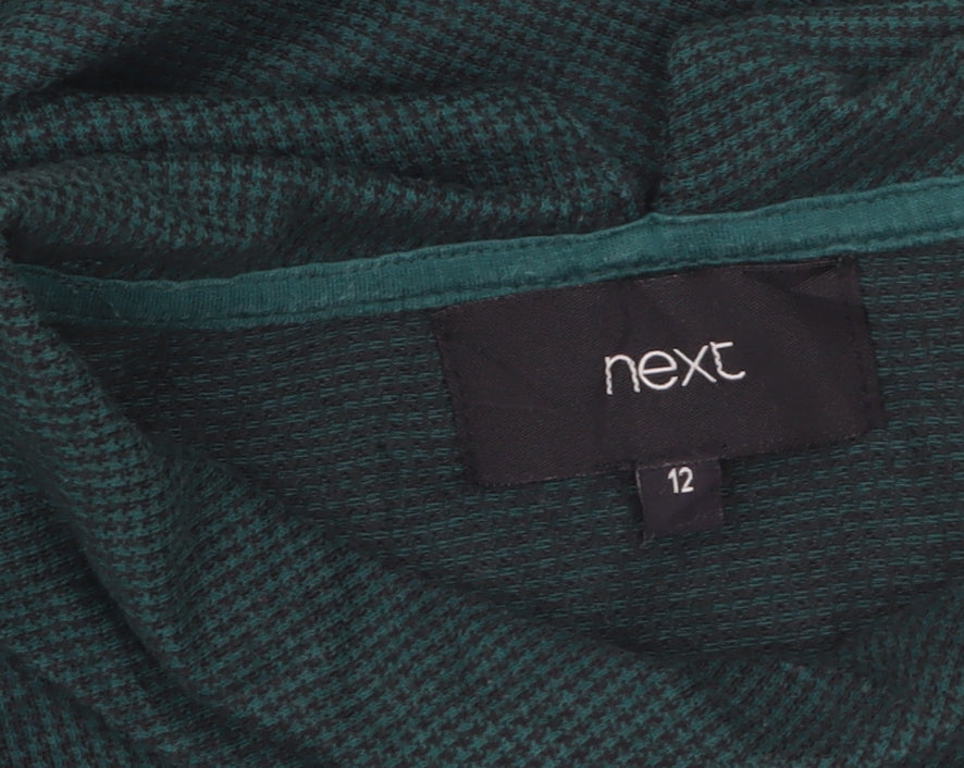 Next Womens Green High Neck Sleeveless Jersey Tank Top Size 12