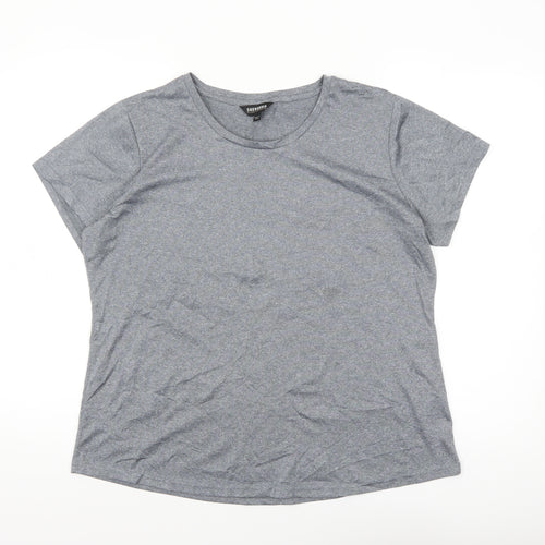 Snowdonia Grey Women's Size 16 Short Sleeve Active T-Shirt