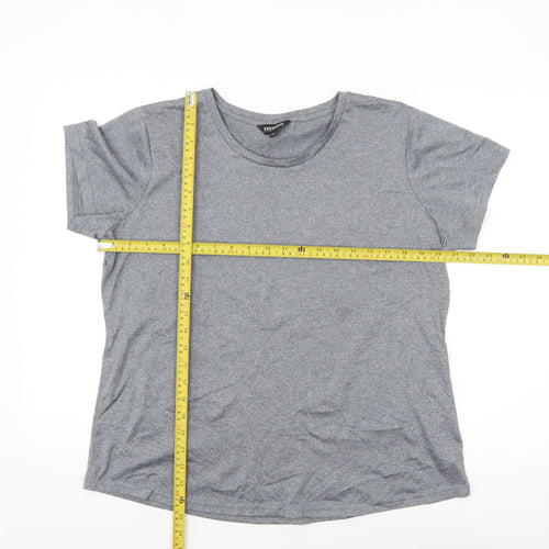 Snowdonia Grey Women's Size 16 Short Sleeve Active T-Shirt