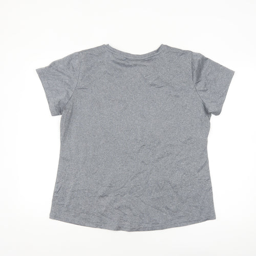 Snowdonia Grey Women's Size 16 Short Sleeve Active T-Shirt