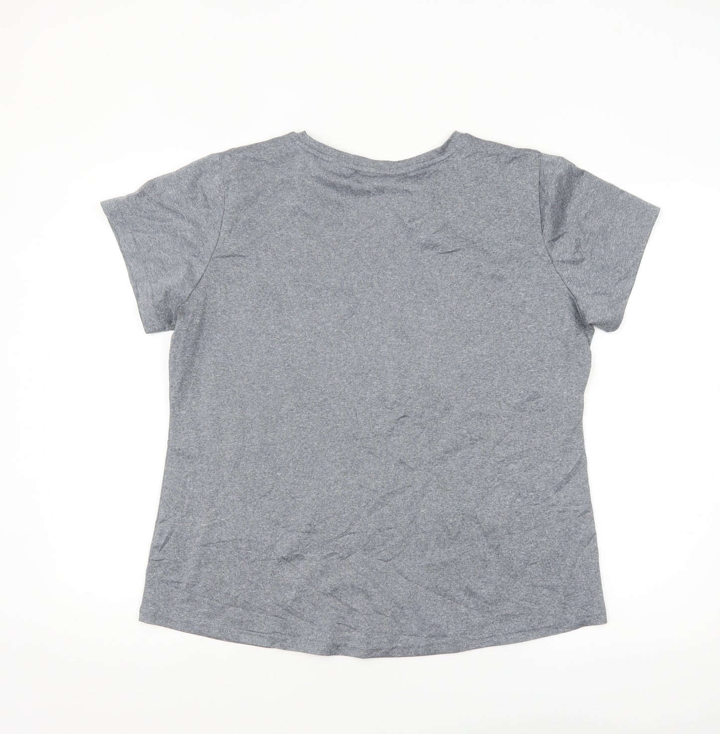 Snowdonia Grey Women's Size 16 Short Sleeve Active T-Shirt