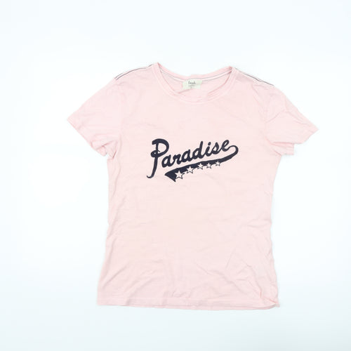 Hush Women's Pink Cotton Paradise Print T-Shirt XS