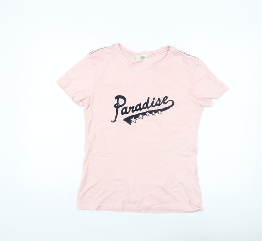 Hush Women's Pink Cotton Paradise Print T-Shirt XS