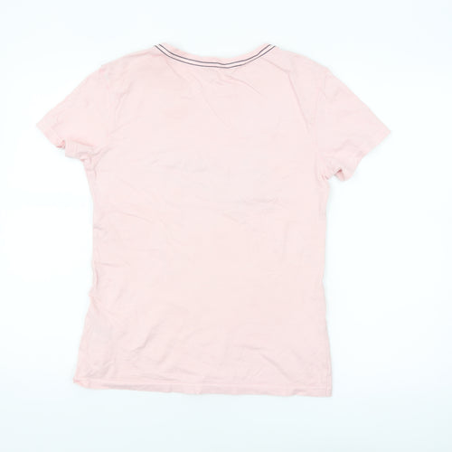 Hush Women's Pink Cotton Paradise Print T-Shirt XS