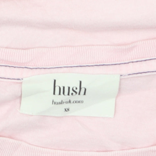 Hush Women's Pink Cotton Paradise Print T-Shirt XS