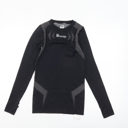 The Edge Womens Black XS Long Sleeve Compression Top