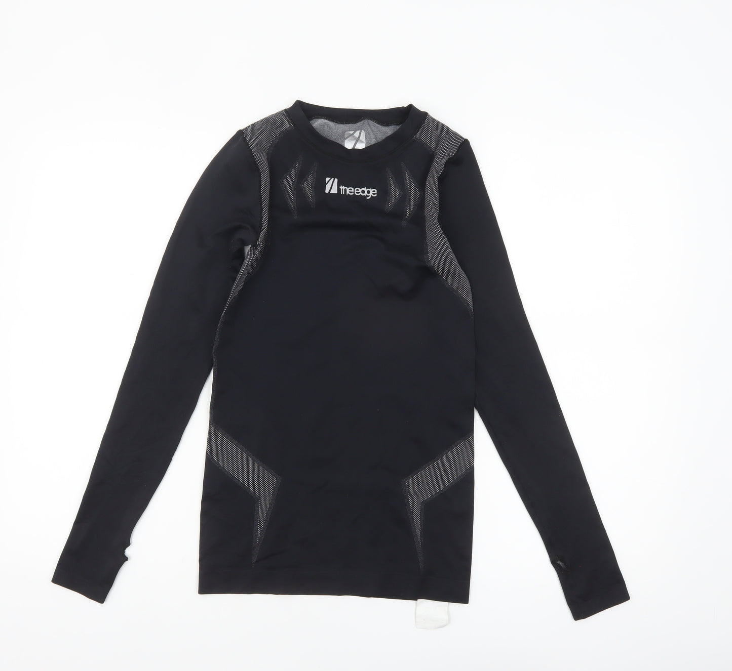 The Edge Womens Black XS Long Sleeve Compression Top