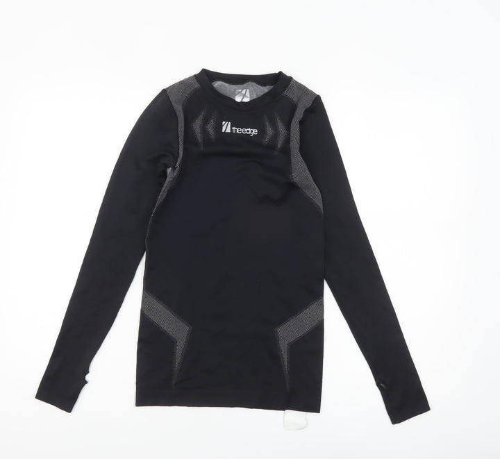 The Edge Womens Black XS Long Sleeve Compression Top
