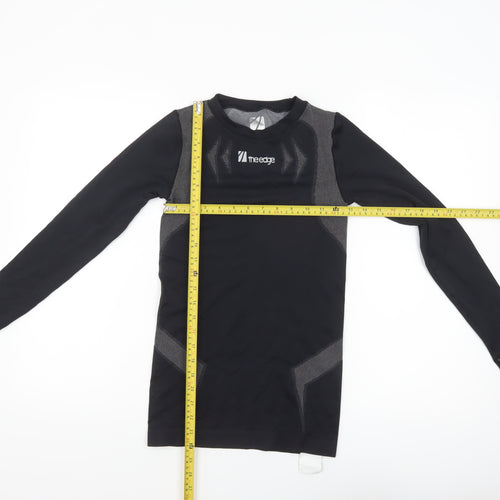 The Edge Womens Black XS Long Sleeve Compression Top
