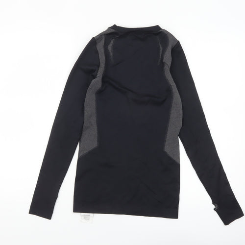 The Edge Womens Black XS Long Sleeve Compression Top