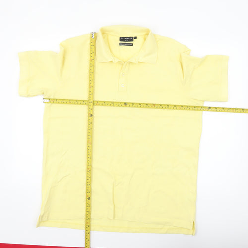 Glenmuir 1891 Men's Yellow Premium Cotton Stretch Polo Shirt L