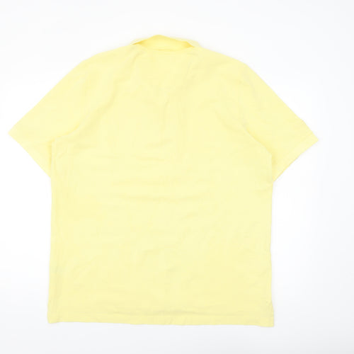 Glenmuir 1891 Men's Yellow Premium Cotton Stretch Polo Shirt L