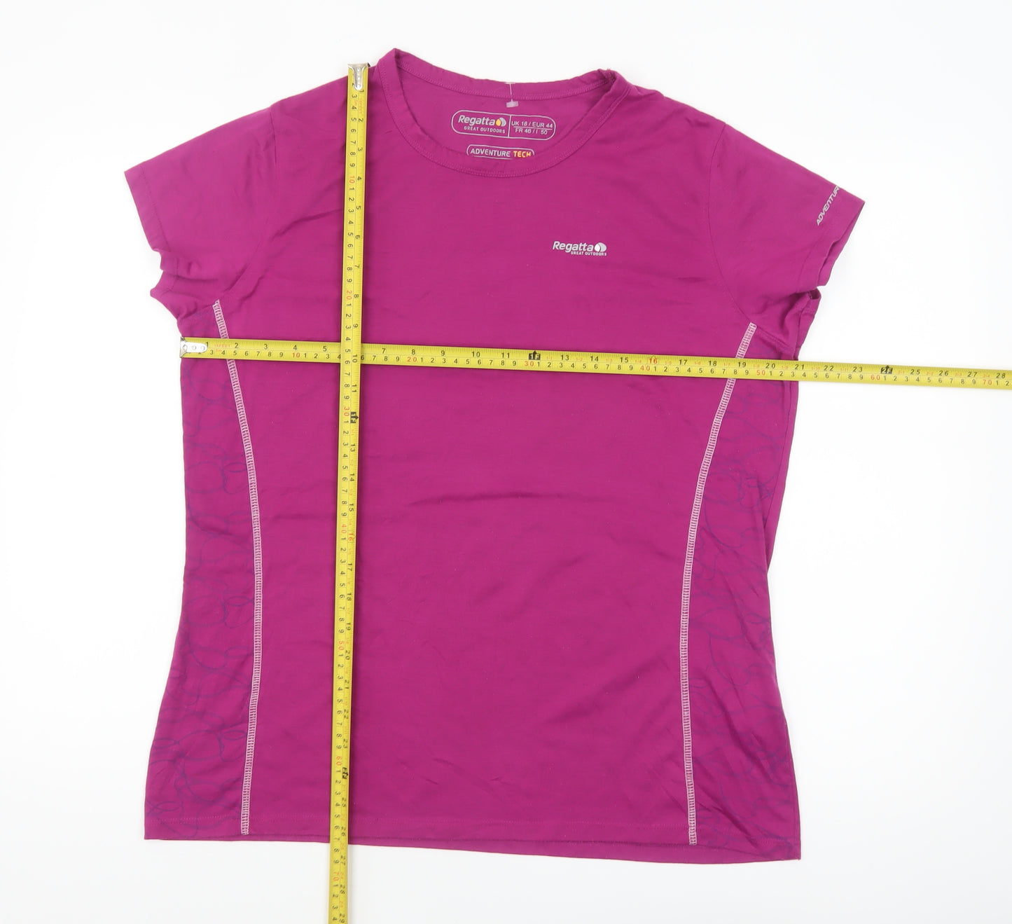 Regatta Womens Purple Short Sleeve Adventure Tech T-Shirt Size 18