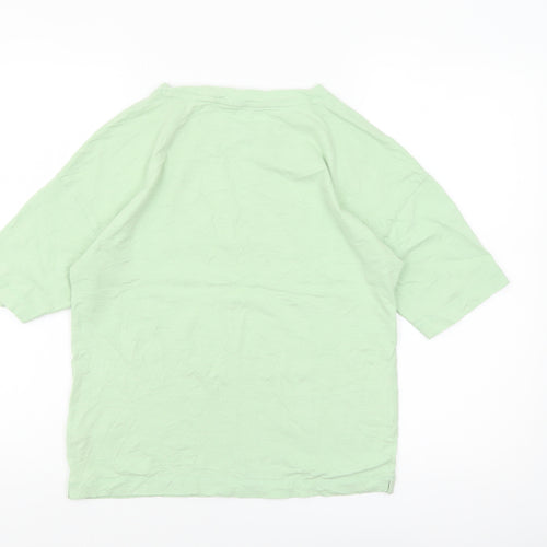 Marks and Spencer Womens Green XS Basic Cotton T-Shirt