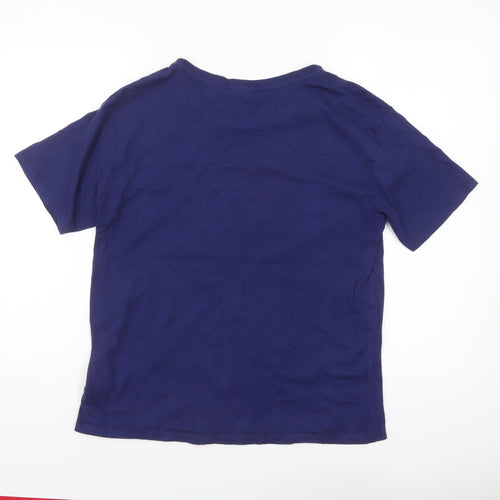 Boohoo Womens Blue Grinch Christmas Nightshirt Size 10 T-Shirt Style