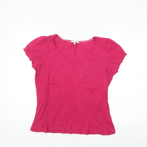 Rocha John Rocha Womens Pink Size 14 Short Sleeve Cotton Modal T-Shirt