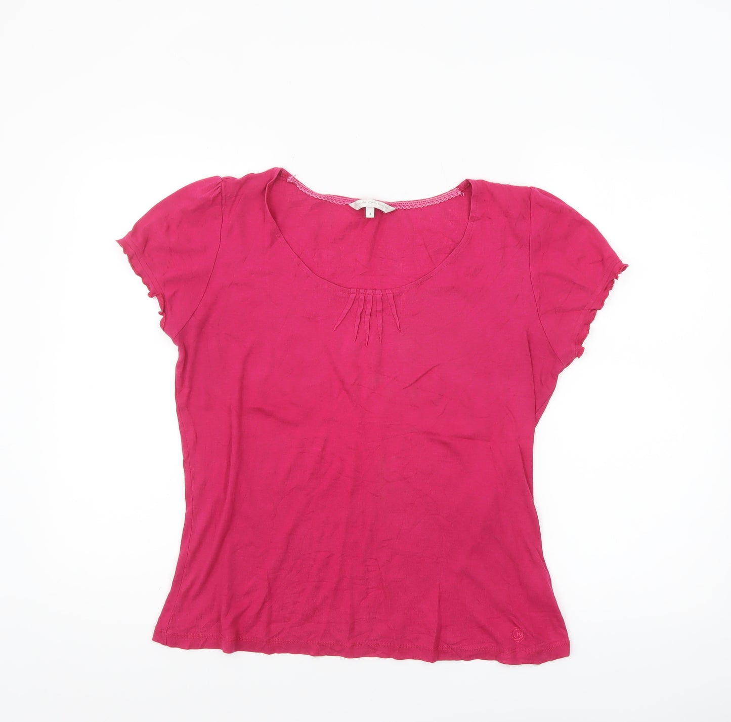Rocha John Rocha Womens Pink Size 14 Short Sleeve Cotton Modal T-Shirt