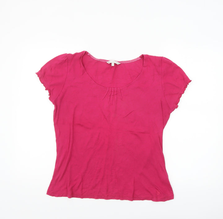 Rocha John Rocha Womens Pink Size 14 Short Sleeve Cotton Modal T-Shirt
