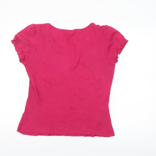 Rocha John Rocha Womens Pink Size 14 Short Sleeve Cotton Modal T-Shirt