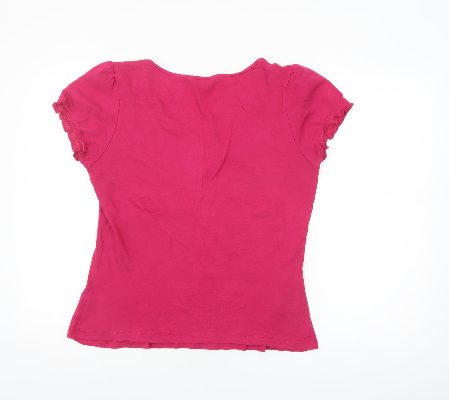 Rocha John Rocha Womens Pink Size 14 Short Sleeve Cotton Modal T-Shirt