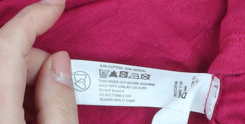 Rocha John Rocha Womens Pink Size 14 Short Sleeve Cotton Modal T-Shirt