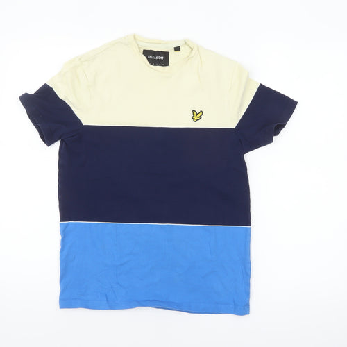 Lyle & Scott Men's Multicoloured Crew Neck Cotton T-Shirt Size S