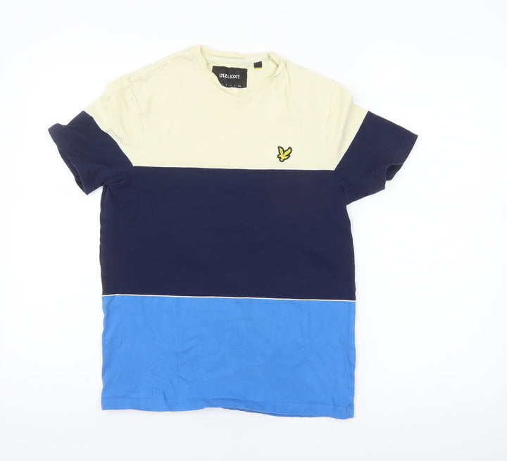 Lyle & Scott Men's Multicoloured Crew Neck Cotton T-Shirt Size S