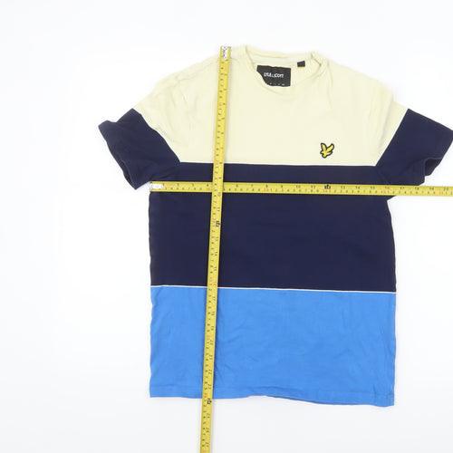 Lyle & Scott Men's Multicoloured Crew Neck Cotton T-Shirt Size S