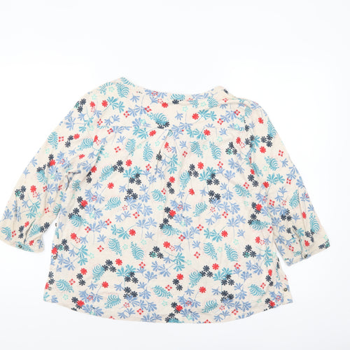 White Stuff Womens Multicoloured Floral Cotton Tunic Blouse UK 12