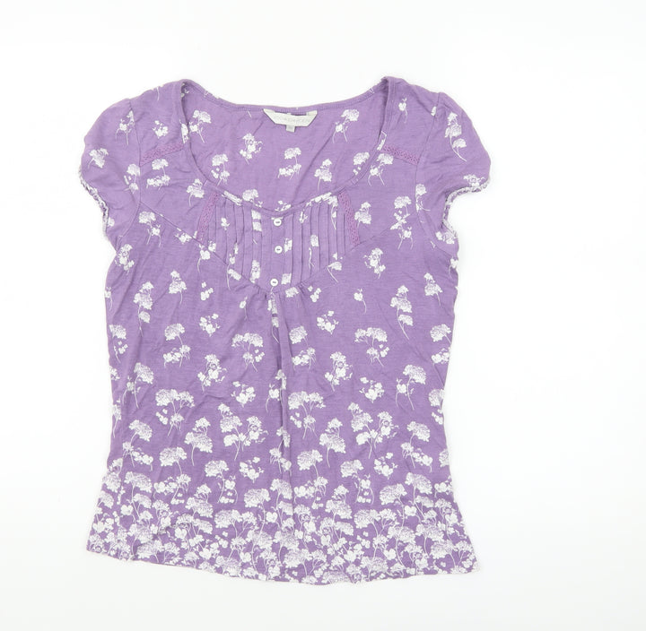 Rocha John Rocha Women's Purple Floral Tunic Blouse Size 12