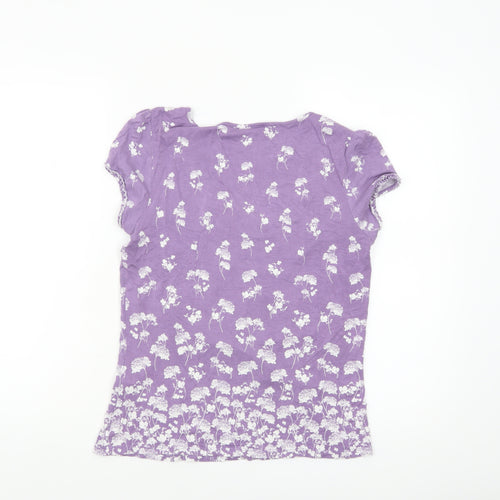 Rocha John Rocha Women's Purple Floral Tunic Blouse Size 12