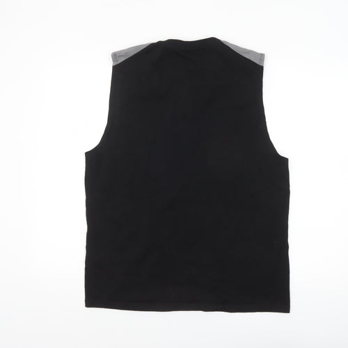 ASOS Design Men's Black Music Graphic Sleeveless Top 2XL
