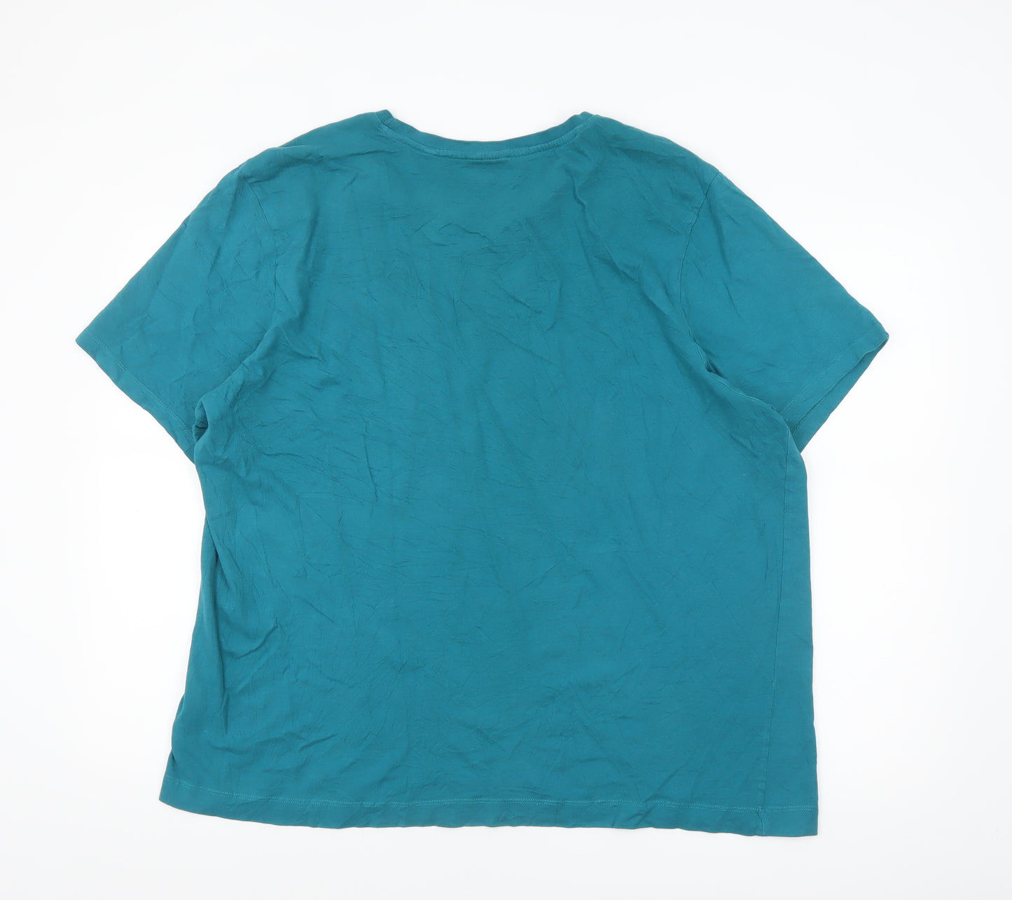 Slazenger Men's Blue 2XL Crew Neck Cotton Short Sleeve T-Shirt