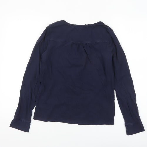 FatFace Women Blue Long Sleeve Tunic Blouse Size 10