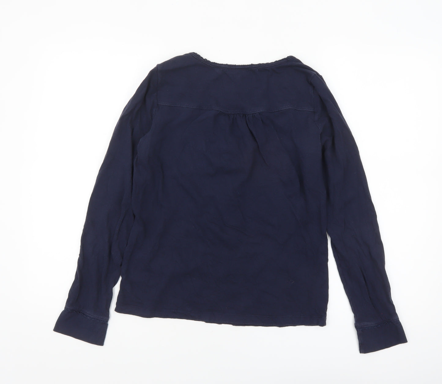 FatFace Women Blue Long Sleeve Tunic Blouse Size 10
