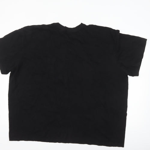 boohooMAN Men's Black 3XL Los Angeles California Graphic T-Shirt