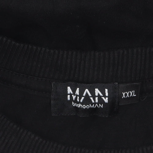 boohooMAN Men's Black 3XL Los Angeles California Graphic T-Shirt