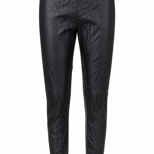 Gallery Women’s Black Faux Leather Stretch Leggings Size M