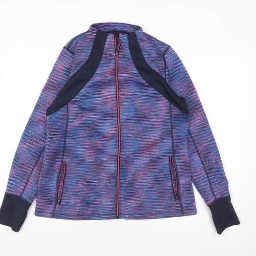 St. Bernard Women’s Multicoloured Track Jacket Size 12-14 Full Zip Sports Top