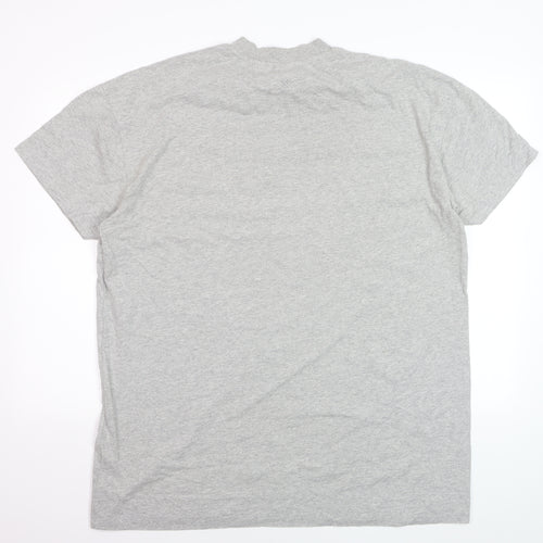 Collusion Mens Grey Crew Neck Cotton T-Shirt Size S Regular Fit