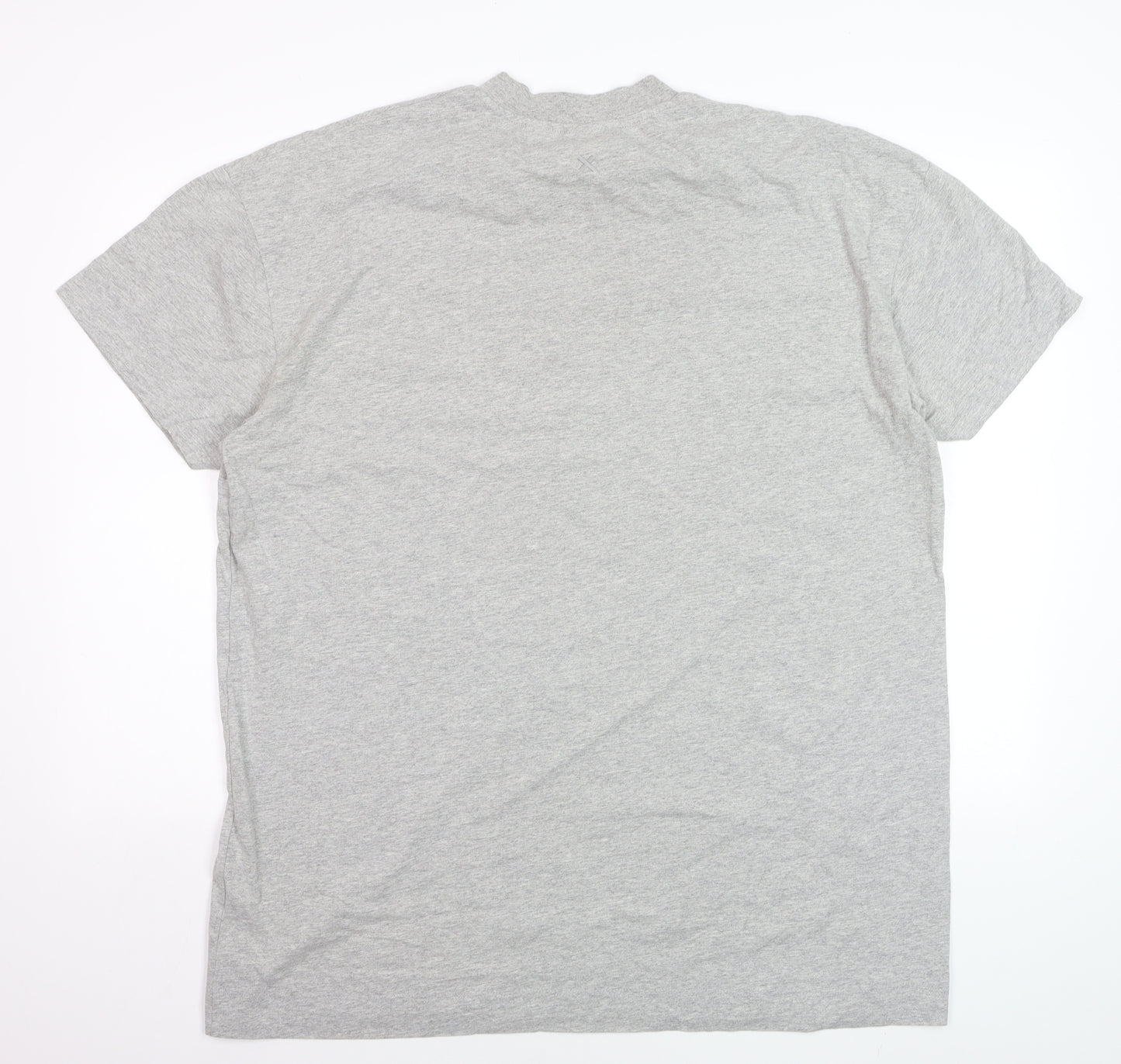 Collusion Mens Grey Crew Neck Cotton T-Shirt Size S Regular Fit