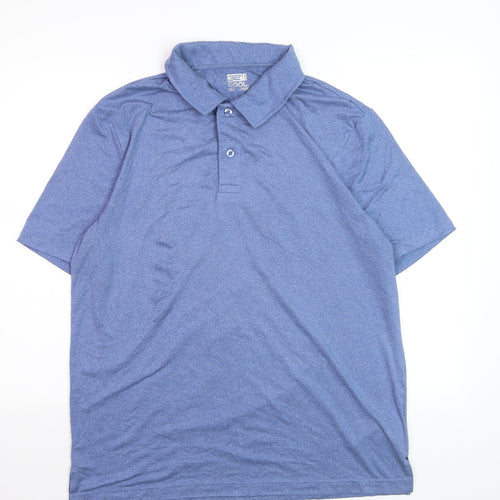 32 Degrees Cool Men’s Blue Moisture Wicking Polo Shirt L