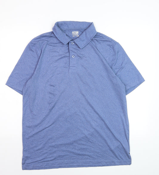 32 Degrees Cool Men’s Blue Moisture Wicking Polo Shirt L