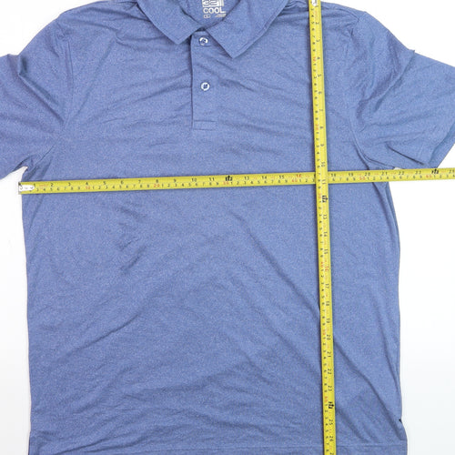 32 Degrees Cool Men’s Blue Moisture Wicking Polo Shirt L