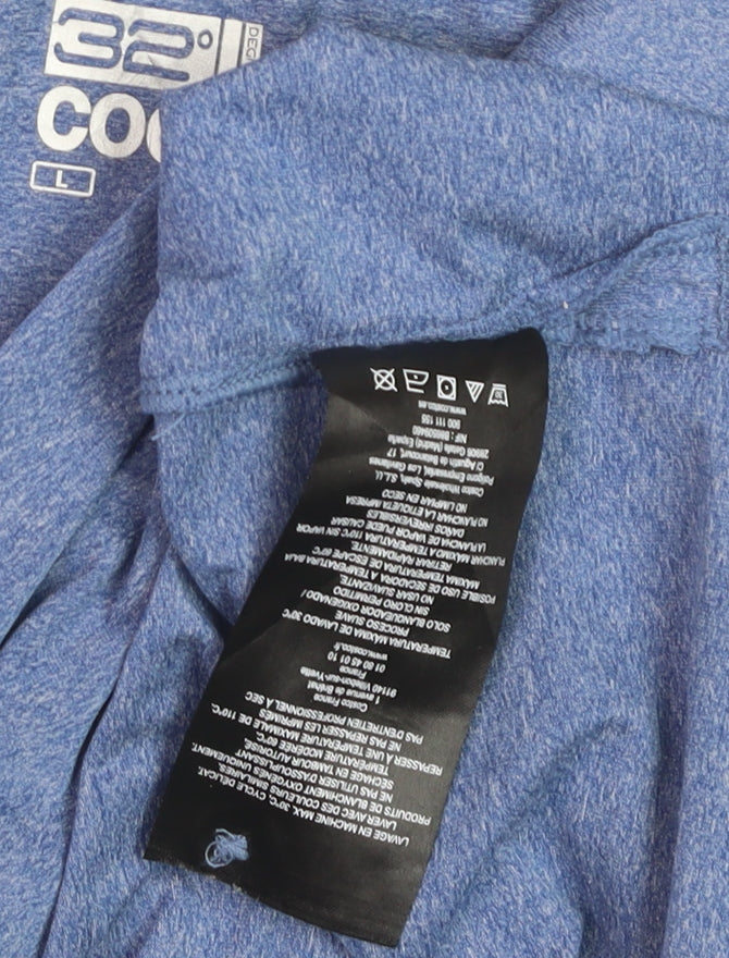 32 Degrees Cool Men’s Blue Moisture Wicking Polo Shirt L