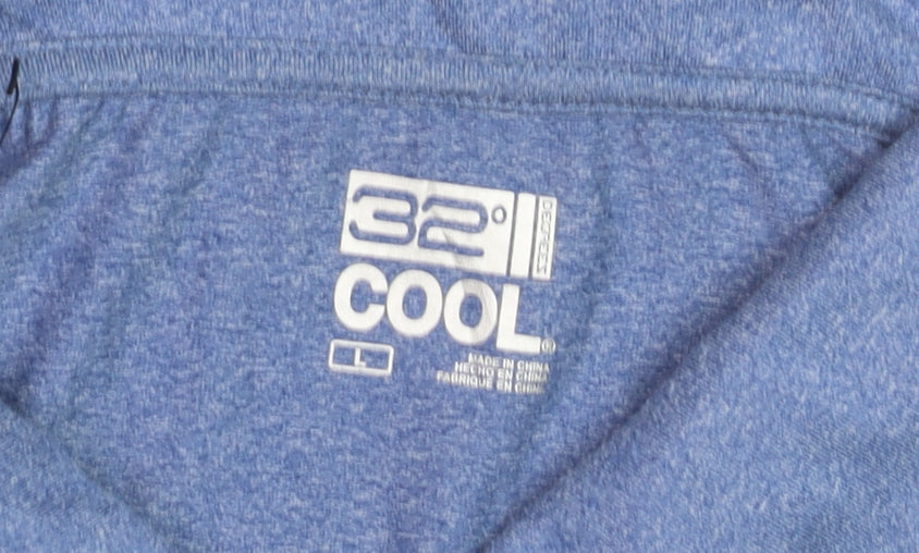 32 Degrees Cool Men’s Blue Moisture Wicking Polo Shirt L