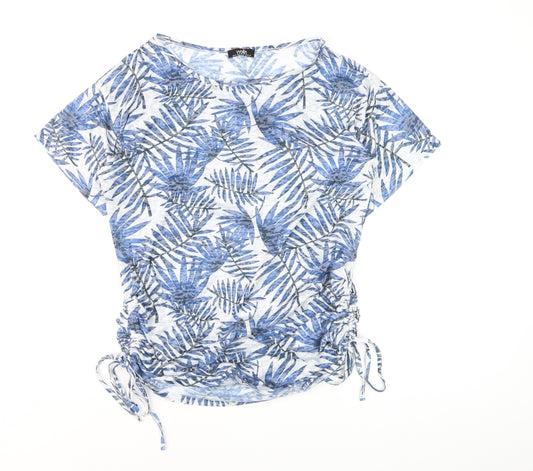 Wallis Women’s Blue Tropical Print Tunic T-Shirt Size 12