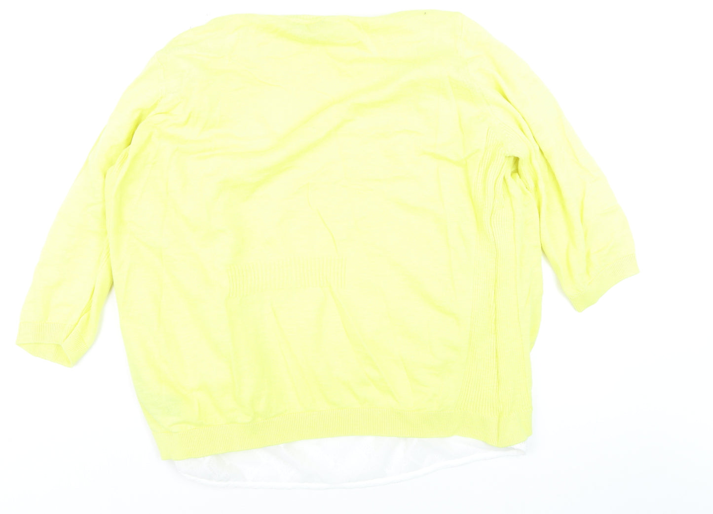 Marks and Spencer Per Una Women Lime Size 22 Open Cardigan