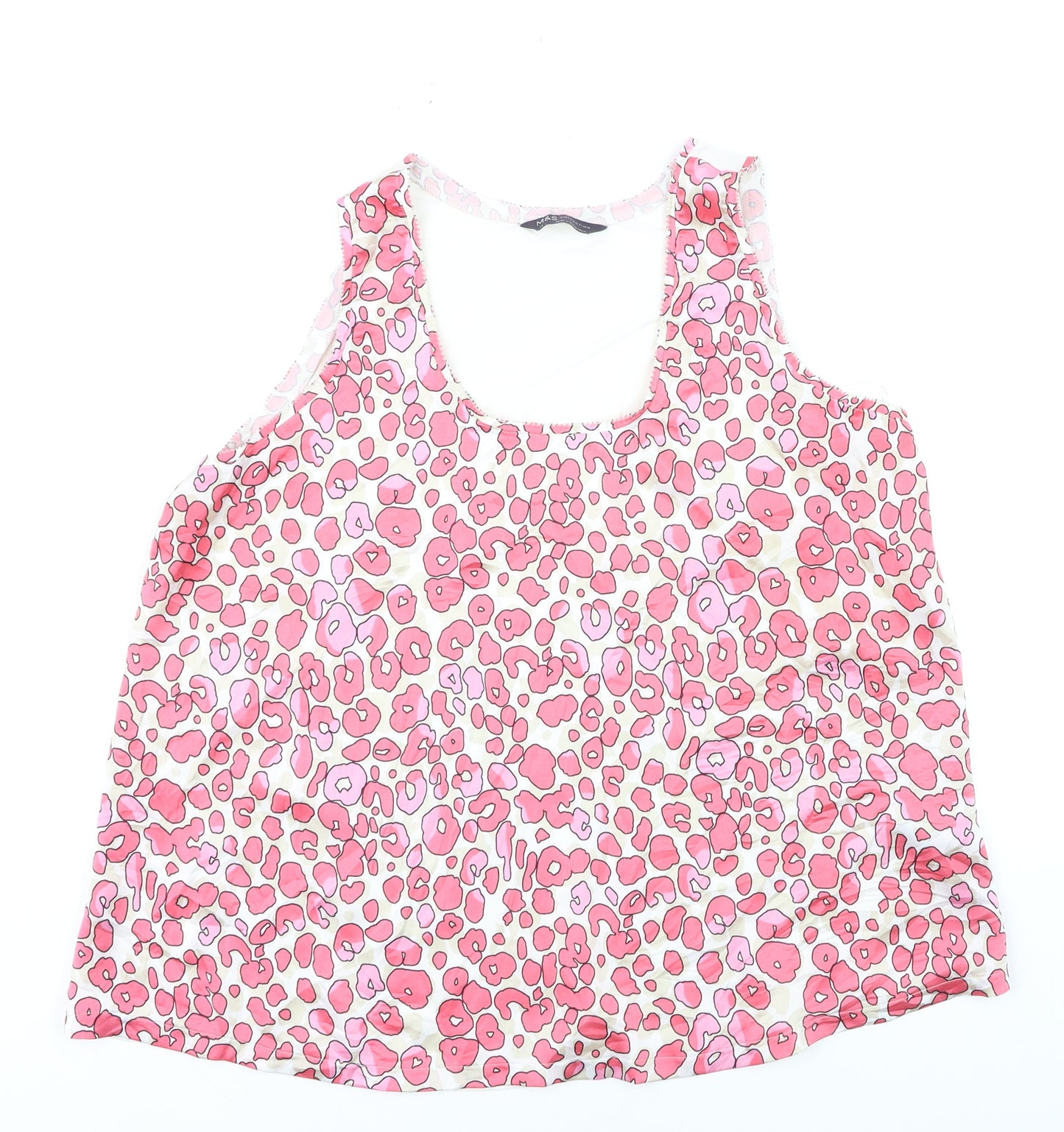 Marks and Spencer Women’s Pink Floral Camisole Tank Top Size 14
